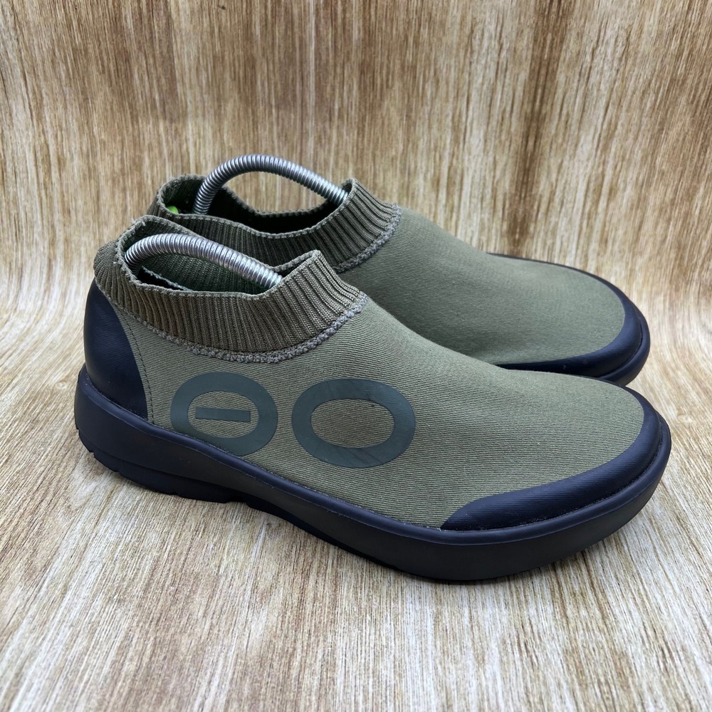 OOFOS OOmg eeZee Mid Men's Size 10.5 Olive Green Recovery Slip On 06012023-81